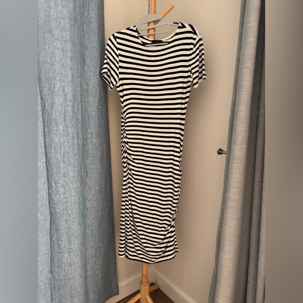 Striped Black and White Dress